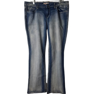 l.e.i. Junior Ashley Lowrise Slim Boot blue jeans